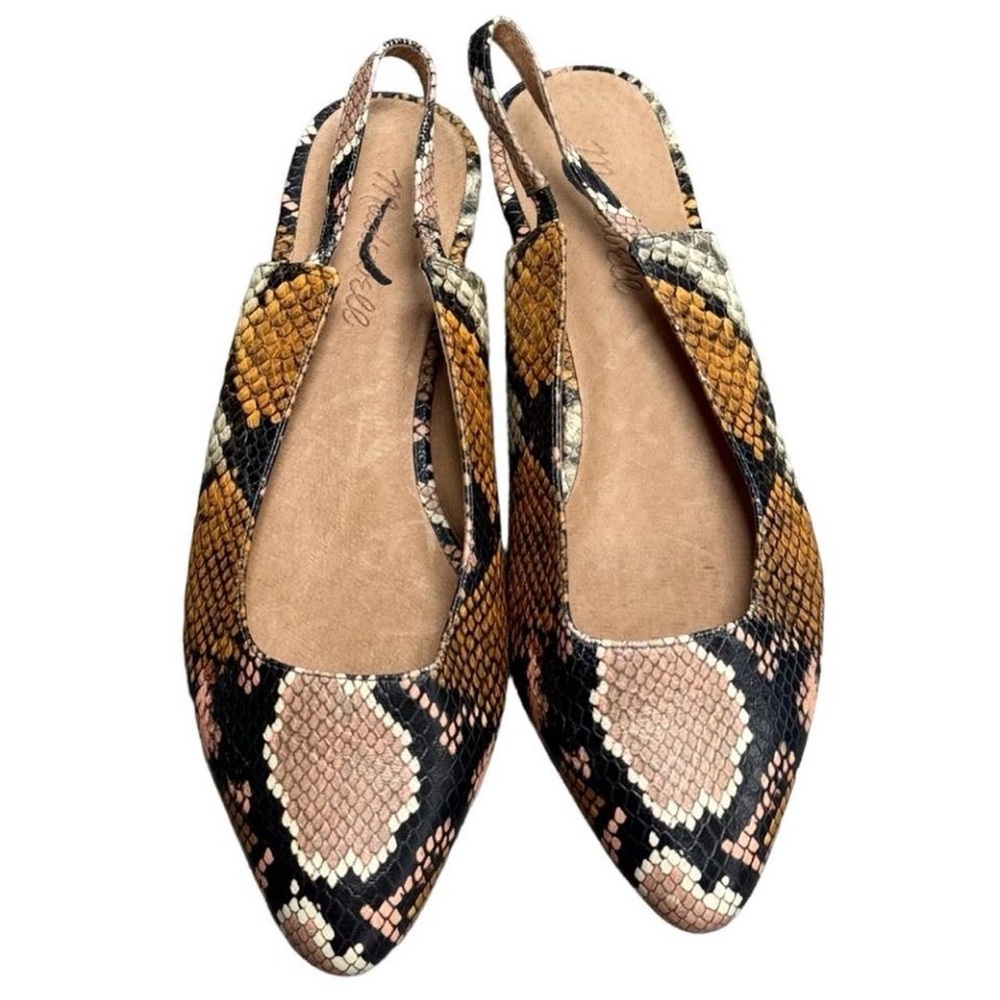 Women's Snakeskin Slingback Flats